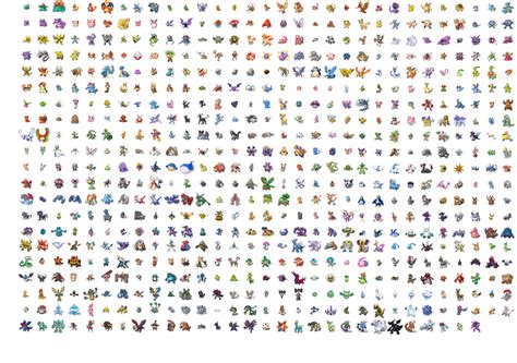 All 649 Pokemon Sprites Png By Timbersoul On Deviantart