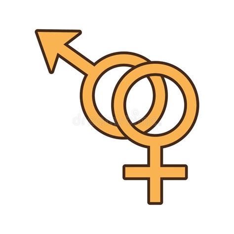Male And Female Couple Sex Symbol Stock Vector Illustration Of Symbol