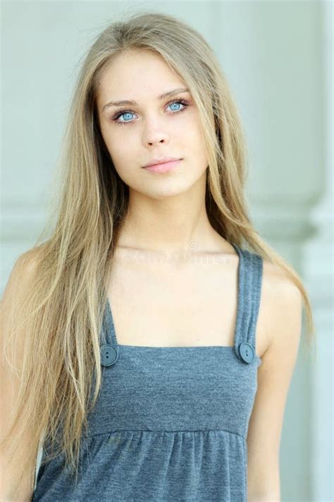 Blue Eyed Beautiful Girl Stock Image Image Of Modern 11335079