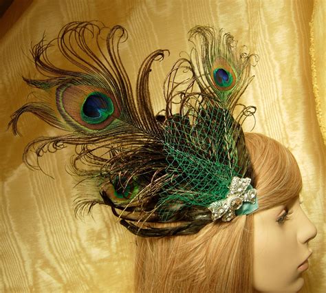 peacock feather fascinator halloween fascinator costume headpiece bridal hair fascinator br
