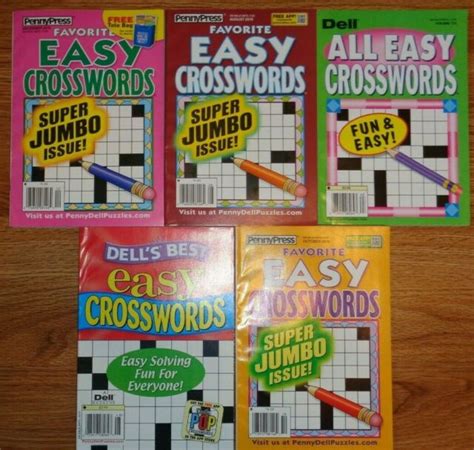 Penny dell crosswords is a fun and engaging online game from washington post. Lot of 5 Dell Penny Press Crossword Puzzle Books Puzzles ...
