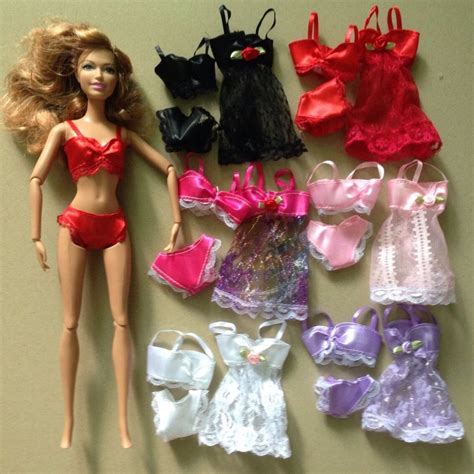 O For U Hot Sexy Doll 3 Piece Lingerie Dress Outfit For Barbies Dolls