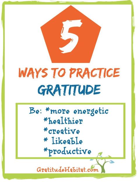 Living In Gratitude 5 Ways To Practice Gratitude Gratitude Habitat