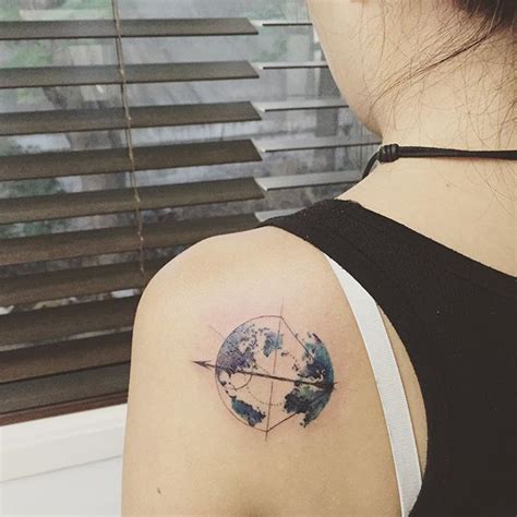 Pin For Later 20 Globe Tattoos For Nomads With A Passion For Travel