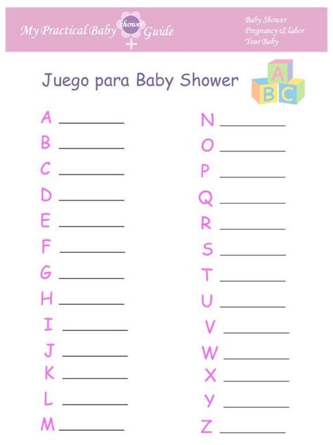 Juegos Para Baby Shower Gratis Imprimibles Con Respue Vrogue Co