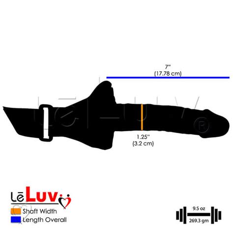 Strap On Dildo Head Leg Knee Face Harness 7 Inch Leluv Dong