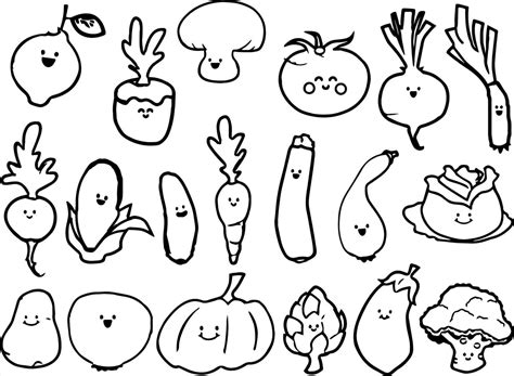 Vegetables Cartoon Drawing At Explore Collection