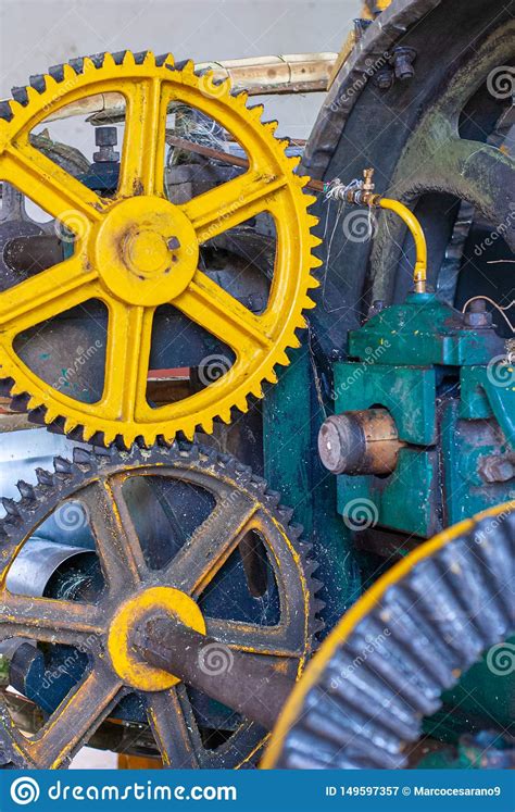 Gears Of Mechanical Parts Of Transmission Of Motion, Taken At The ...