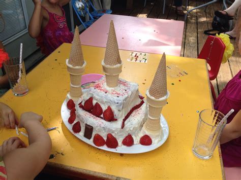 Princess Castle Cake Strawberry Cake Buttercream Icing