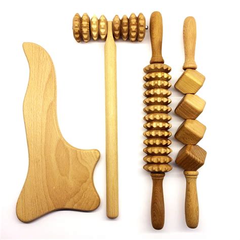 wood therapy tools wooden massage tools set body shape etsy