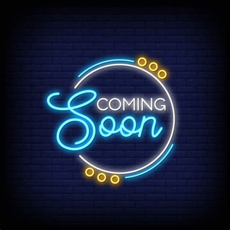 Premium Vector | Coming soon for poster in neon style