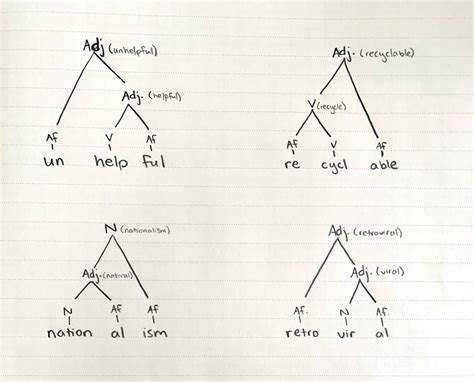 Solved Morphology Trees For The Words Unhelpful Recyclable