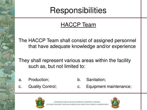 Ppt Introduction To The Principles Of Haccp Powerpoint Presentation