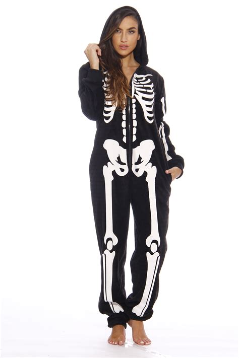 Just Love Adult Halloween Onesie Costumes Skeleton Large