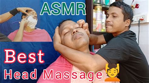 Asmr Head Massage Indian Barber Massage Techniques Relaxing Massage With Cracking 🪒💆 Youtube
