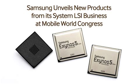 Samsung Unveils New Products From Its System Lsi Business At Mobile