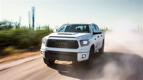 We are getting ready for all kinds of novelties, as the new generation is about to ride on a completely new platform and to come with loads of new features. 2019 Toyota Tundra TRD Pro CrewMax 4K Wallpaper | HD Car ...