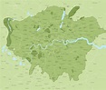 Map of Greater London districts and boroughs - Maproom
