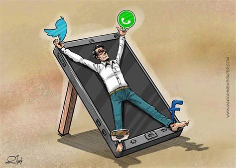 20 Satirical Illustrations Show Our Addiction To Technology Bored Panda