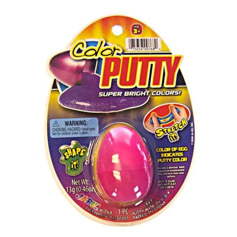 Play Putty Hot Pink Classic Egg Silly Putty Bright Pink Solid