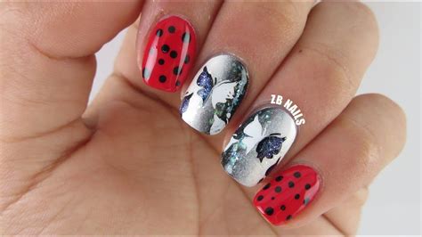 Miraculous Ladybug Nail Art Zb Nails Youtube