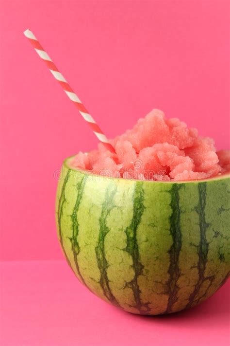 Watermelon Slush Stock Photo Image Of Filled Close 149016574