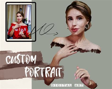 Custom Digital Portrait Illustration Digital Art Custom Etsy In 2022