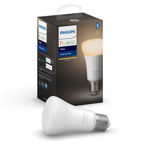 Philips Hue White Smart Bulb A60 Edison Fitting Huewe27bt Mwave