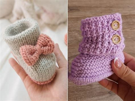 Free Printable Baby Booties Knitting Pattern