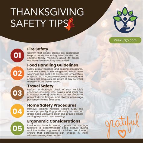 Peak Ergonomics Thanksgiving Safety Tips Peak Ergonomics