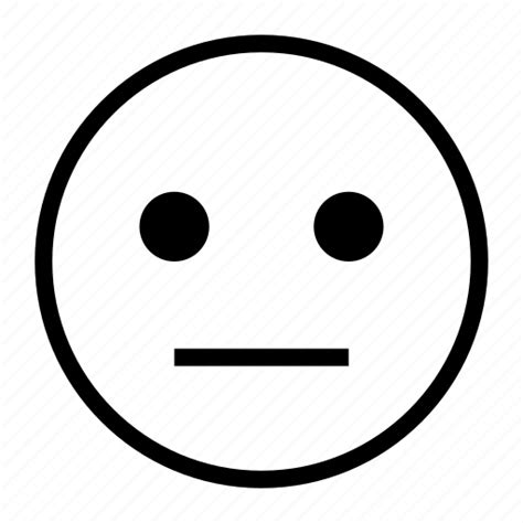 Emoji Emoticon Face Neutral Normal Icon Download On Iconfinder