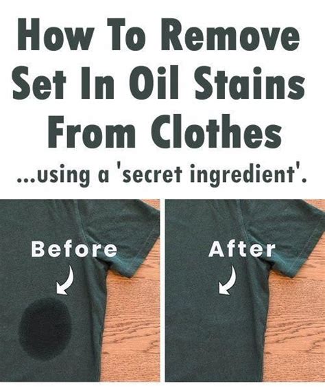 How To Remove Set In Oil Stains From Clothes Artofit