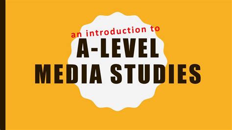 A Level Media Studies Overview 2020 Youtube