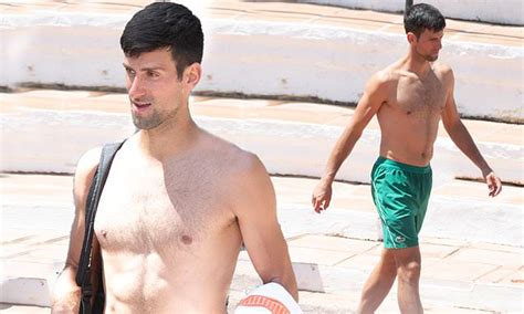 Novak Djokovic Goes Shirtless In Marbella As He Retuns To Tennis