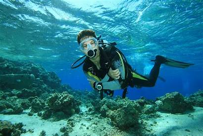 Diving Scuba Underwater Diver Wallpapers Ocean Sea