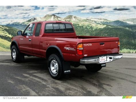 2000 Sunfire Red Pearl Toyota Tacoma V6 Trd Extended Cab 4x4 65116543