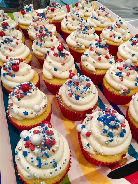 4th Of July Cupcakes Mini Cupcakes Desserts Food