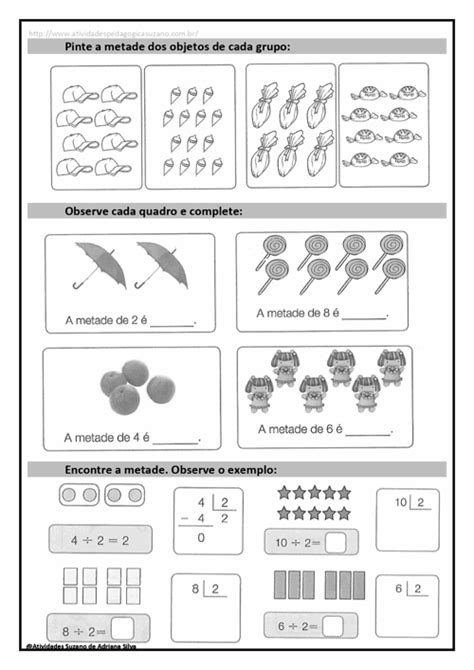 Atividades De Matemática Divisão Simples