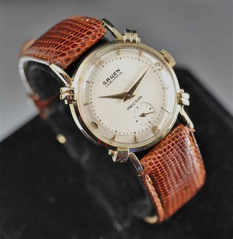 Gruen 14k Solid Gold Vintage Mens Watch Vintage Watches For Men