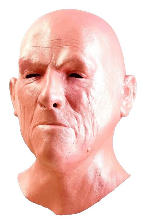 Old Man Mask Realistic Halloween Latex Human Wrinkle Face Mask