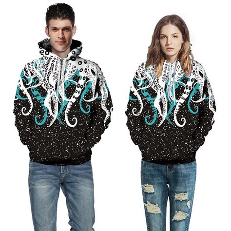 Octopus Tentacle 3d Sweatshirts Hooded Octopus Clothes 3d