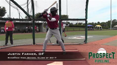 Justin Farmer Prospect Video Of Riverview High School Class Of 2017