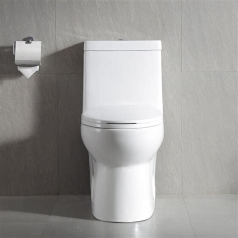 Horow Dual Flush Elongated One Piece Toilet Seat Included Wayfair