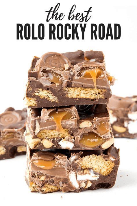 I made made cakes in oven, cakes in microwave, cakes in pressure cooker so far, but this is my first recipe for no bake biscuit cake. Easy Rolo Rocky Road (No Bake) - Sweetest Menu | Recipe | Baking sweet, Tray bake recipes, Food