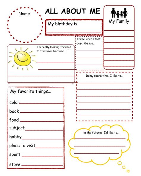 Free Printable Get To Know You Worksheet Middle School
