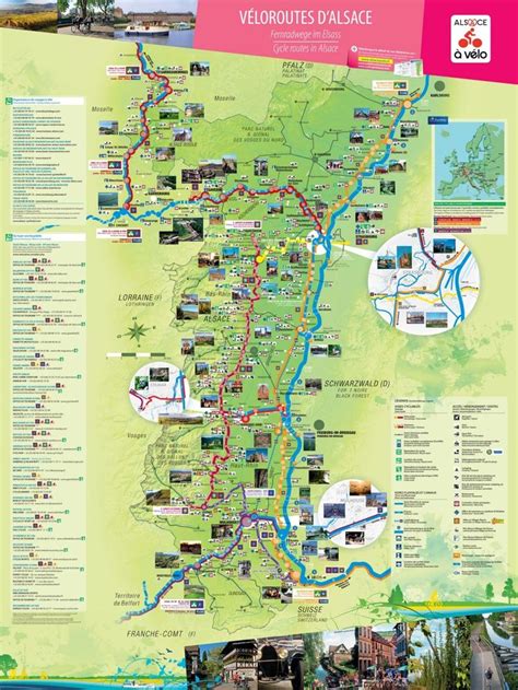 Alsace Bike Map Map Alsace France