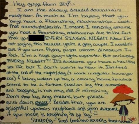 Fed Up Neighbours Complaint Letters About Loud Sex Prove Humour Is The Best Tactic Mirror Online