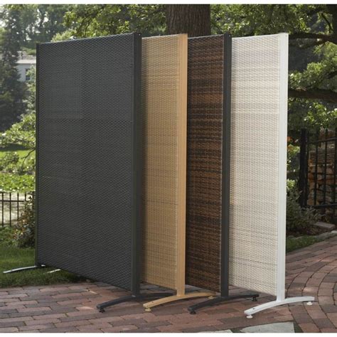 Portable Outdoor Wicker Privacy Partition For Backyards Not Looks