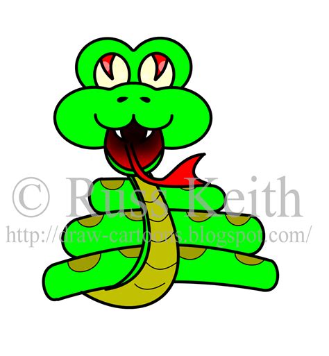 Experiment with deviantart's own digital drawing tools. How To Draw Cartoons: Snake