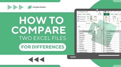 Easiest Way To Learn How To Compare Two Excel Files For Differences
